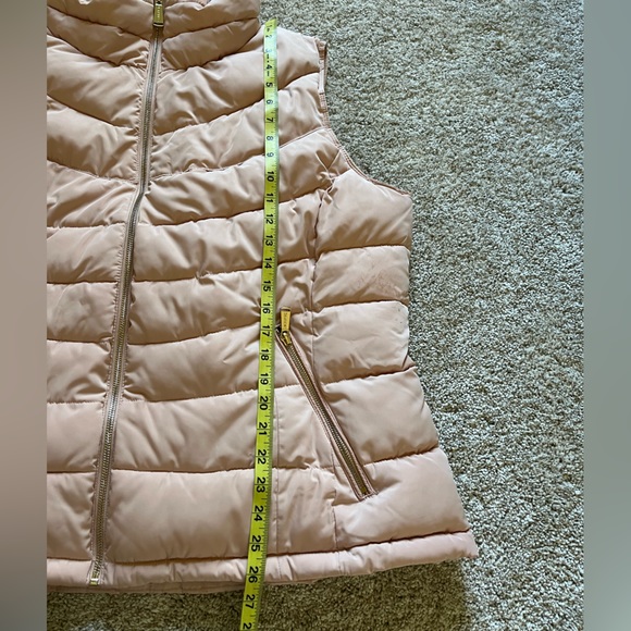 Calvin Klein Women’s Puffer Vest Light Pink Blush Size 2XL Gold - Picture 9 of 11